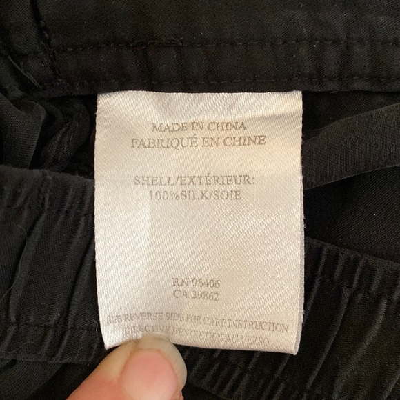 Theory 100% silk thin joggers with pockets. Simply beautiful & so comfy - Picture 12 of 13